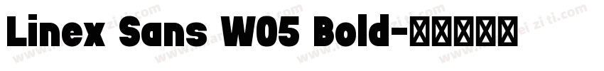 Linex Sans W05 Bold字体转换